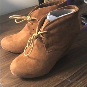 Brown booties